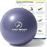 ProBody Pilates Ball 9 Inch - Small Exercise Ball for Stability, Barre, Core, Ab Workouts, Yoga, & Physical Therapy