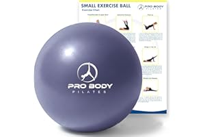 ProBody Pilates Ball 9 Inch - Small Exercise Ball for Stability, Barre, Core, Ab Workouts, Yoga, & Physical Therapy