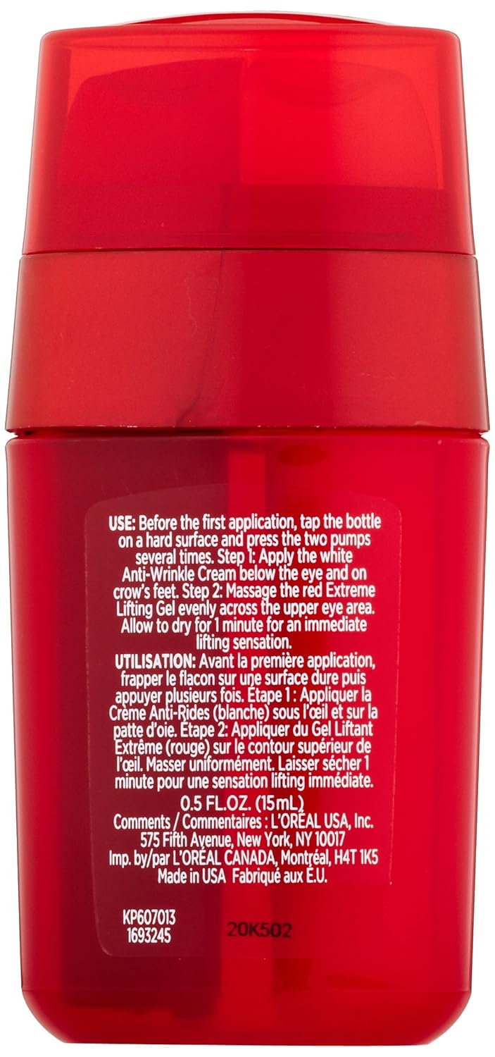 L'Oréal Paris Skincare RevitaLift Double Lifting Eye Cream Treatment with Pro-Retinol A and Pro-Tensium E to Reduce Wrinkles and Diminish Appearance of Dark Circles, 0.5 fl oz: Beauty