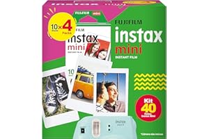 Fujifilm Instax Mini - Filme Com 40 Fotos, Borda Branca, Foto Colorida