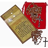 Rosary/Necklace with Velvet Bag