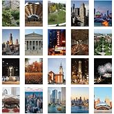 xtvinvm Chicago Illinois Travel Postcards from Around the World Set of 20 | Vintage Postcards for Mailing 4x6 Postcards Travel Decor Post Cards Bulk Travel Souvenirs Christmas Birthday Gifts