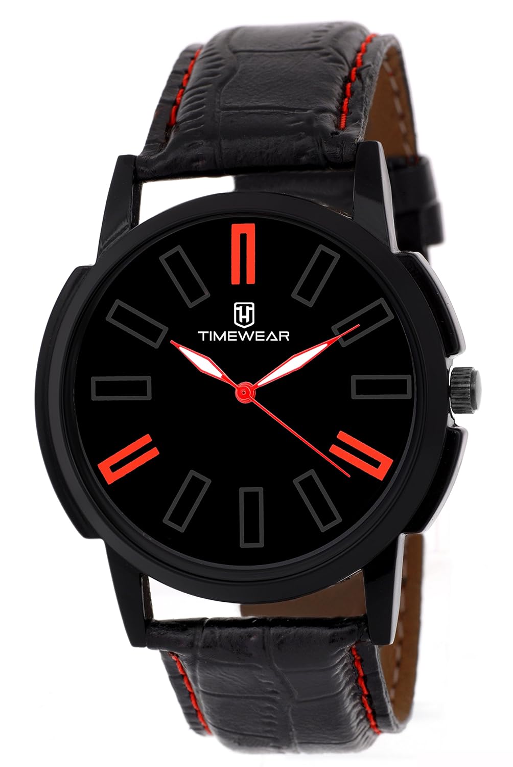 timewear analog black dial men's watch - 149bdtg
