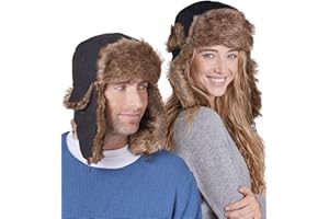 Tough Headwear Russian Trapper Hat – Water-Resistant Ushanka for Men & Women with Chin Strap & Ear Flaps