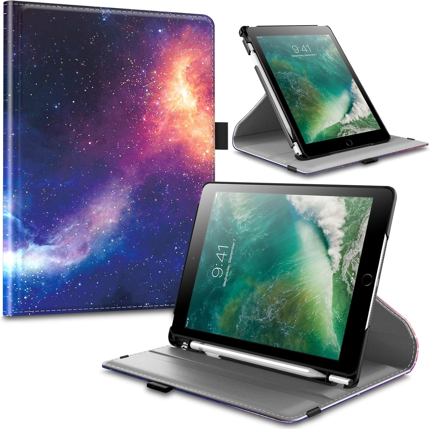 Infiland iPad 9.7 2018 Inch (6th Gen) Case with Pencil