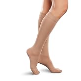 Ease Opaque Women's Knee High Support Stockings - Mild (15-20mmHg) Graduated Compression Nylons - Short and Long
