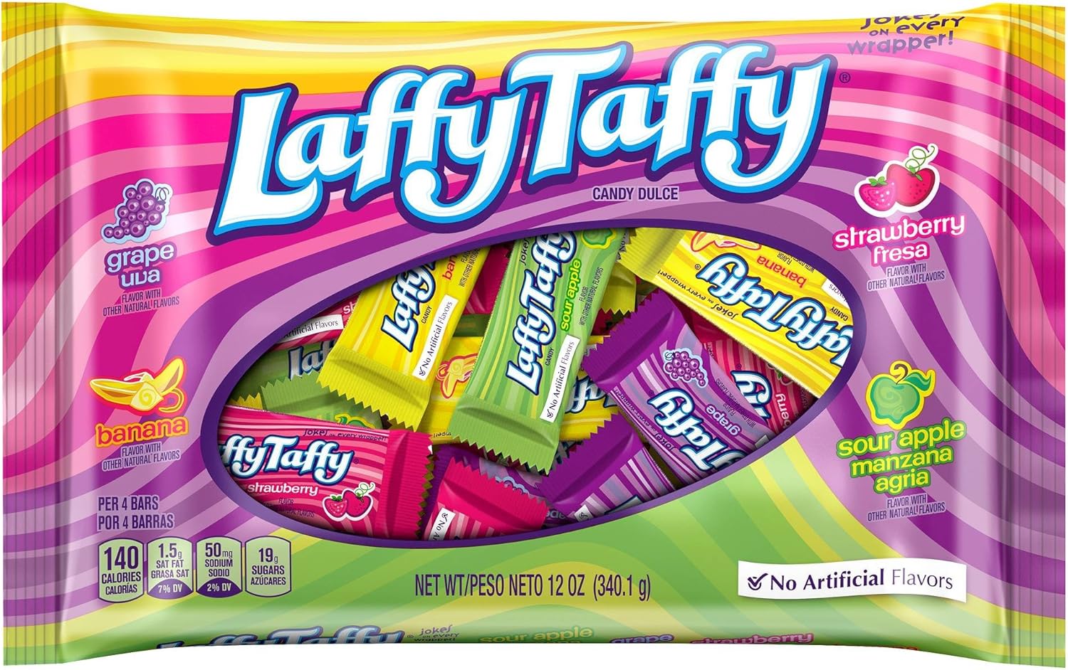 Amazon Wonka Laffy Taffy Assorted Flavor Candy ウォンカラフィータフィーアモーテッドフレーバーキャンディー340g 並行輸入品 Wonka あめ キャンディ 通販