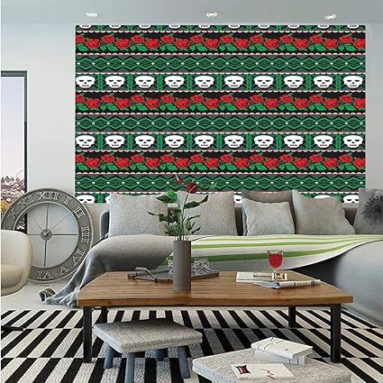 Amazon Com Skulls Decorations Wall Mural Mexican Folk Art