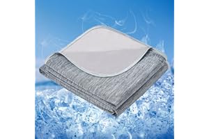 Cooling Blanket Queen Size, Lightweight & Breathable Summer Blanket for Hot Sleepers & Night Sweats, Double-Sided Cooling Des