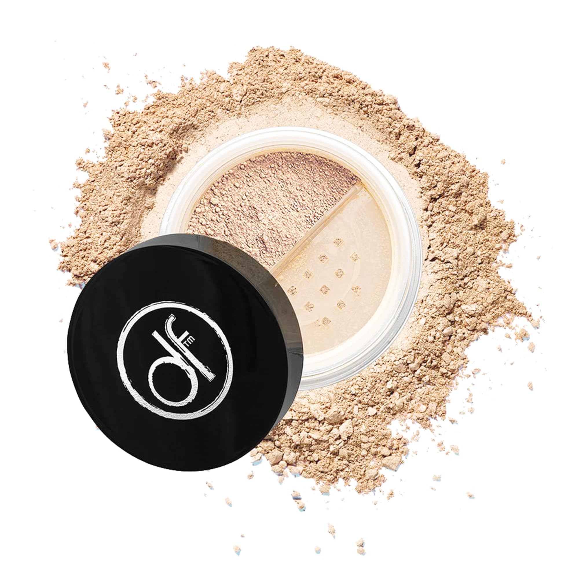 Dermaflage Mineral Powder Foundation - Full Coverage, Talc-Free & Lasting Matte Finish - Natural Ingredients with Antioxidants - Safe for Sensitive Skin & Made in USA