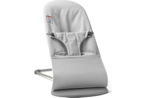 BabyBjörn Bouncer Bliss, Woven mélange, Light gray | 2-in-1 Adjustable Baby Bouncer Seat and Toddler Chair, Newborn to Toddle