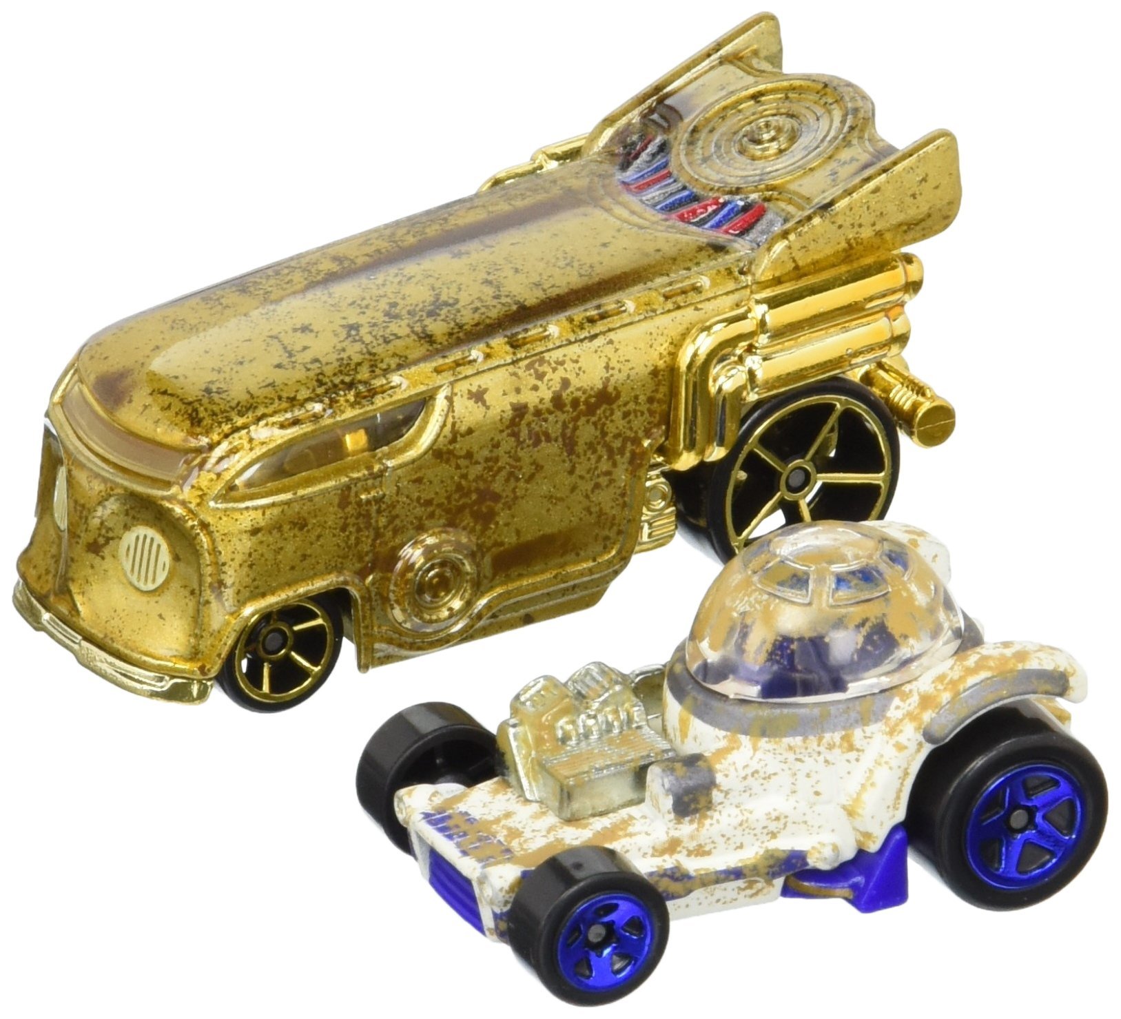 Star Wars Hot Wheels Character Cars - R2-D2 and C-3PO
