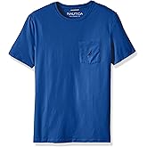 Nautica Mens Solid Crew Neck Short-Sleeve Pocket T-Shirt