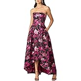 Shoshanna Women's Midnight Scarlett Metallic Jacquard Paladino Dress