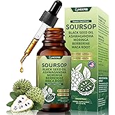 HEERB Organic Soursop Bitters Liquid – Herbal Infusion with Black Seed, Ashwagandha, Moringa & Maca Root – Pure Botanical Flavor Profile – Unsweetened, Original Taste (2 Fl Oz)