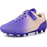 BomKinta Kids Soccer Cleats Firm Ground Athletic Outdoor Football Shoes