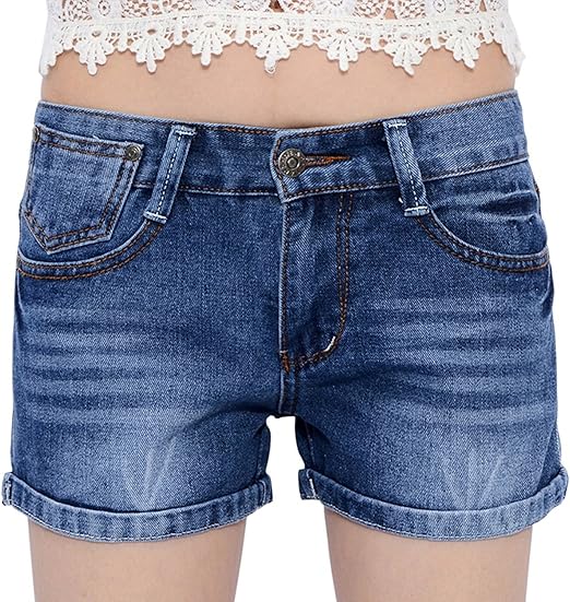 oversized denim shorts