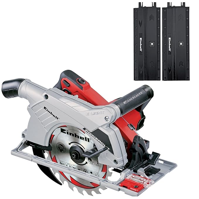 Einhell Handkreissäge TE-CS 190 Kit (1500 W, max. 66 mm, SägeblattØ 190 mm, 24 Zähne; LED-Sägestellenbeleuchtung, Absaugadapt