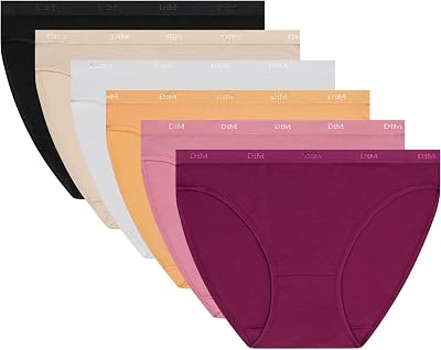 Culottes Femme Lot de 6 | Les Pockets Ecodim Coton | Douceur & Confort | Ceinture Invisible | Multicolores | Style Classique