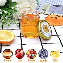 XING-RUIYANG 60 pack 1.5 oz Mini Honey Jars，baby