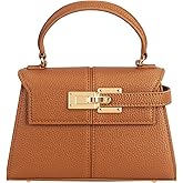 Women's Top-handle Handbags– Vegan Leather Vintage Top Handle Design with Adjustable Strap, Fashion Commuter Crossbody Bag