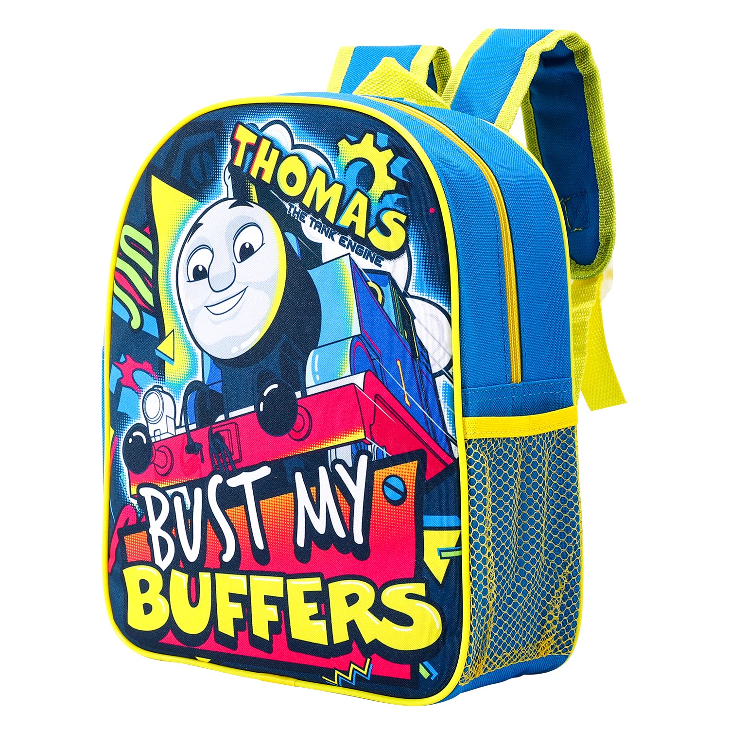 Fancy Thomas the Tank Engine Kids Childrens Backpack School Rucksack Travel Bag Boys Girls with side mesh pocket Multicolour