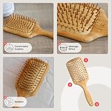 Olivia Garden Bamboo Touch Detangle Massage Brush L Eco-Friendly Scalp view 4