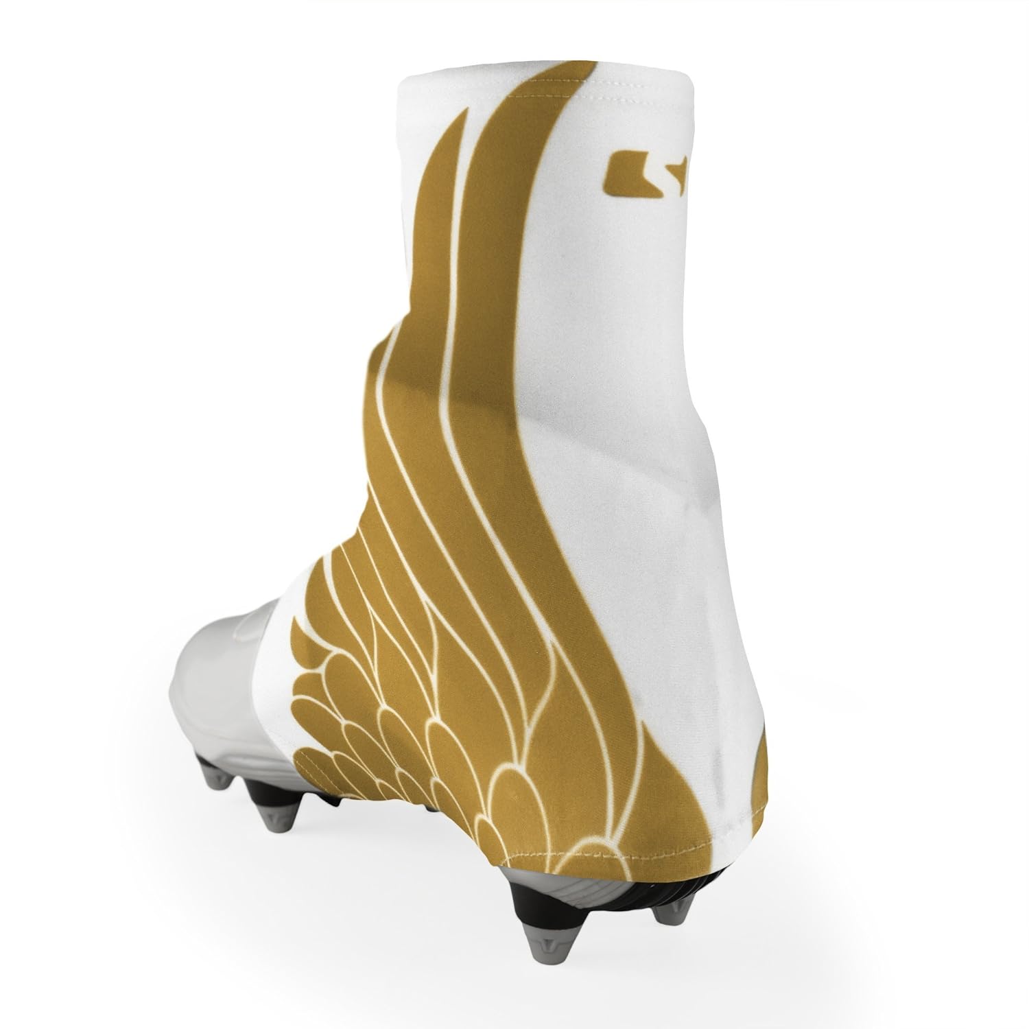 white cleat covers football