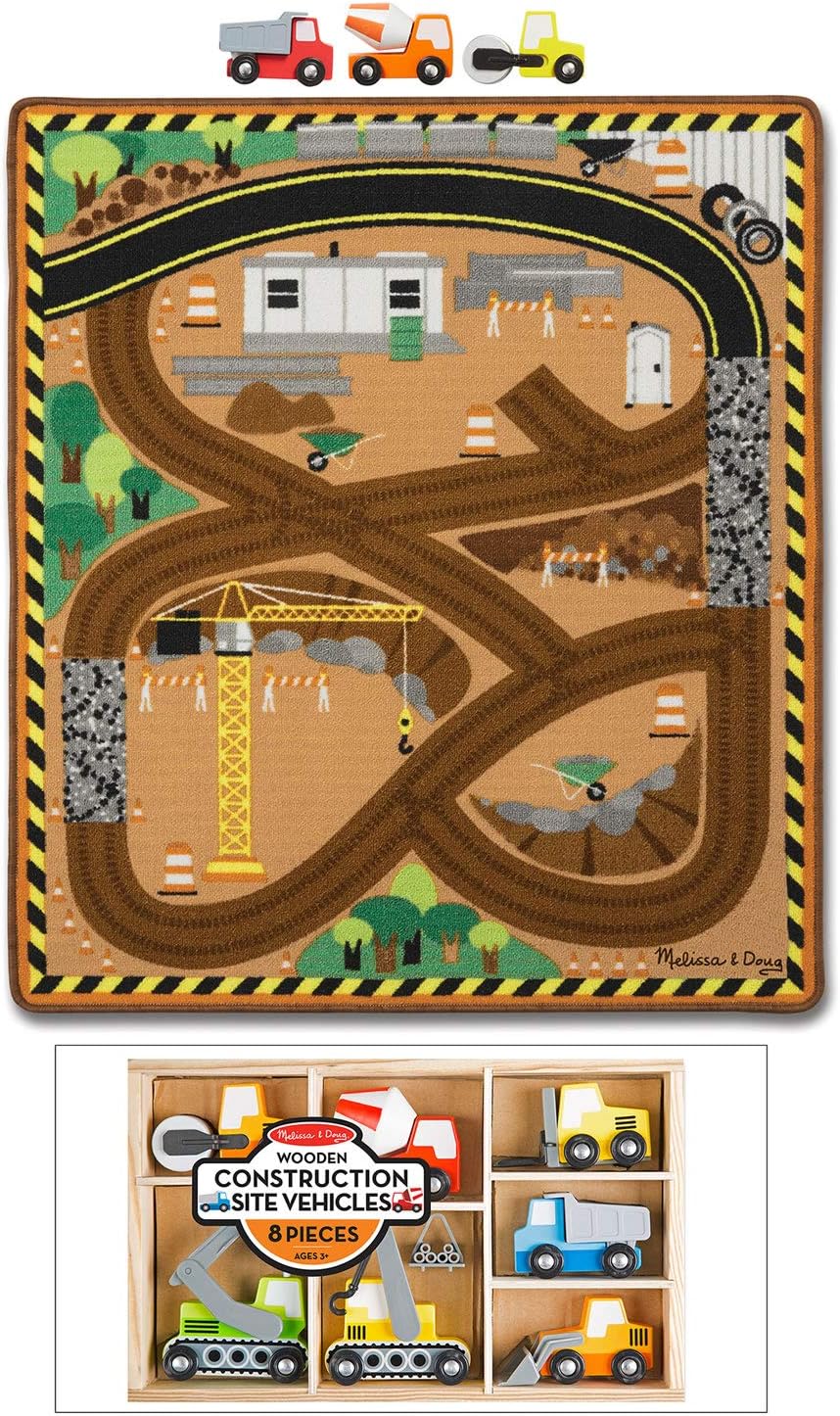 melissa and doug construction rug