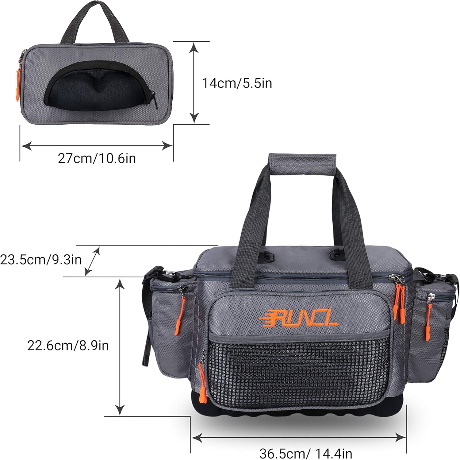 RUNCL Fishing Tackle Storage Bags, Sports Shoulder Bags - Tournament Proven, Perfect Organizer, Angling-Specific Design, Ergonomic Design 01 : Sports & Outdoors