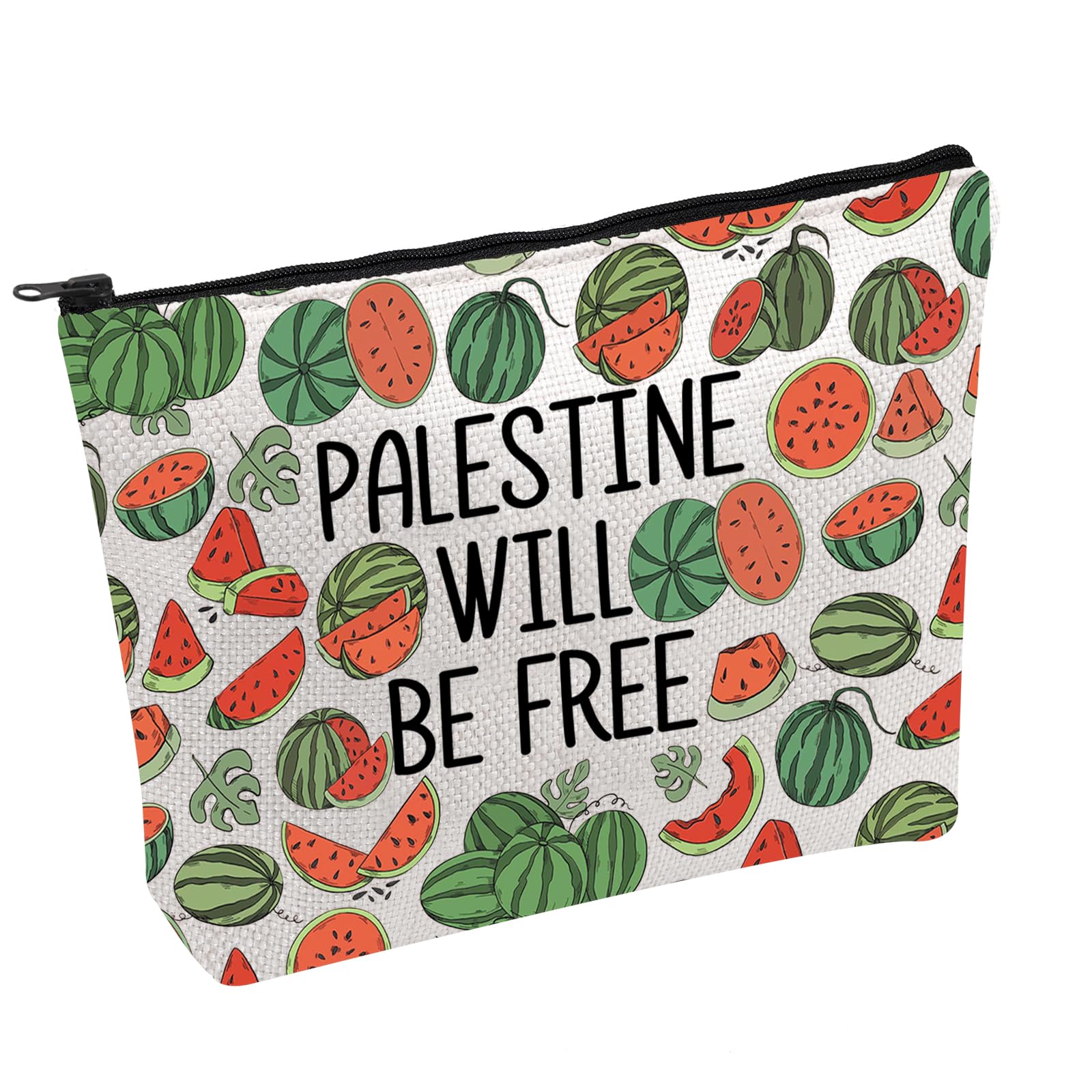 Palestine Cosmetic Bag Palestine Will Be Free Cosmetic Bag Palestine Protest Makeup Bag Support Palestine Gift (Palestine Be Free B)