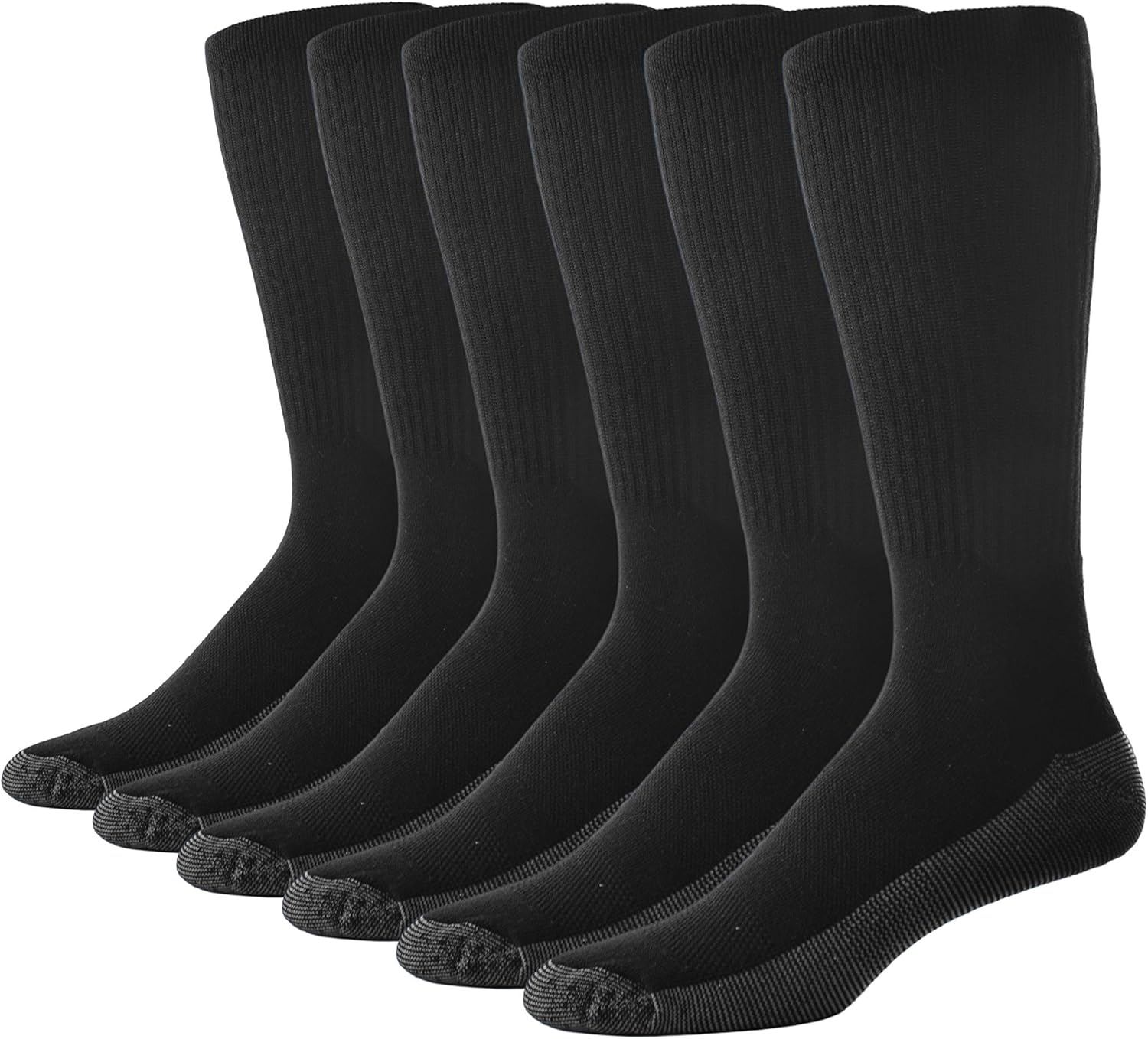 The Sock Crew Mens 6 Pack Cotton Crew Socks Work Socks Cotton with