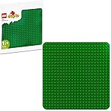 LEGO DUPLO Green Building Base Plate 10980, Construction Toy for Toddlers and Kids, Build and Display Board