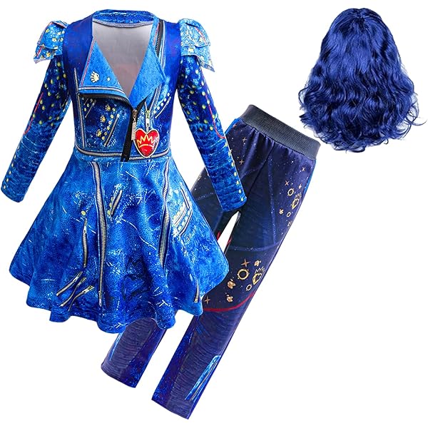 open lace back dress Amazon.com: WYYXYB Girls Evie Costume Birthday Party Dress Halloween  Descendants Cosplay Outfits(3-4 Years,Blue) : Clothing, Shoes & Jewelry