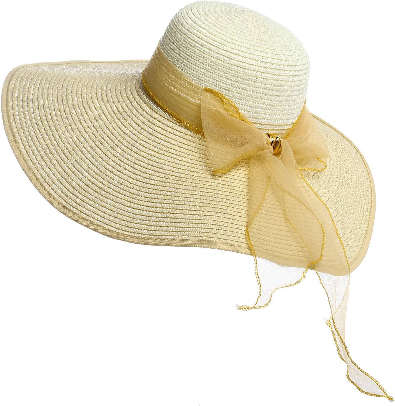 Women's summer hat floppy sun hats beach cap with big bow