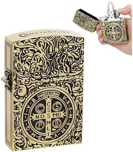 Amazon.com: Zippo Lighter: Raised Cross Emblem - Street Brass