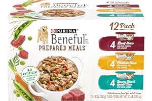 Purina Beneful Gravy Wet Dog Food Variety Pack, Prepared Meals Stew - (12) 10 oz. Tubs