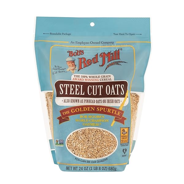 BOB’S RED MILL STEEL CUT OATS, 24OZ (PACK...