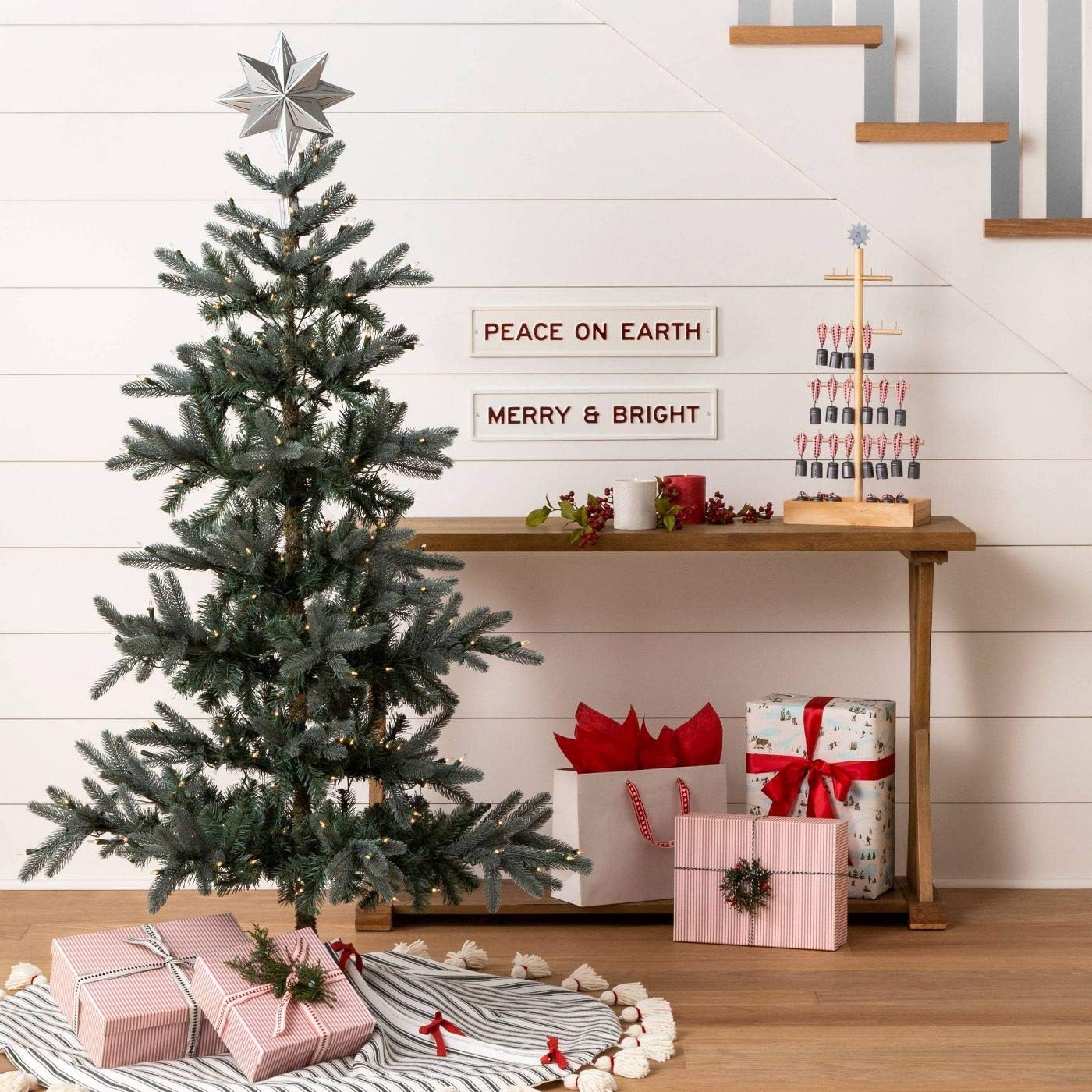 Other Holiday Seasonal Decor Hearth And Hand With Magnolia Christmas Tree Bundle Tree Skirt And Tree Topper Home Garden