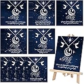 Landical Christian Cross Necklace Christmas Necklace for Women Religious Jewelry Gifts with Bible Verses Cards