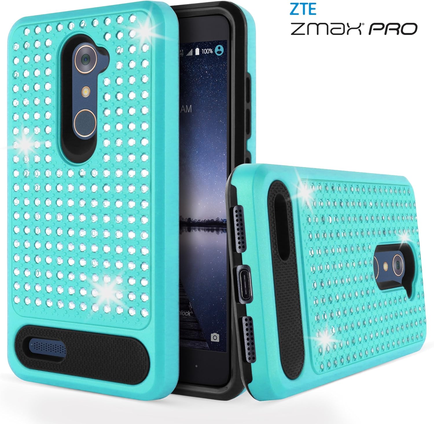 ZTE Zmax Pro Case, Celljoy [Diamond Armor] ZTE Z981 Slim Fit Protective