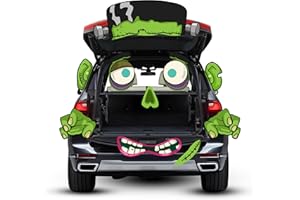 RBONIGHT Halloween Trunk or Treat, Large Halloween Car Decorations kit, Halloween Decor for SUV and Truck Car Sticker, Halloween Garage Door Decor