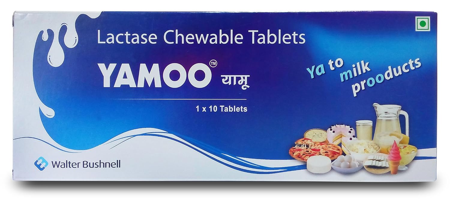 Buy Yamoo Tablets Lactase Enzyme Supplement, 4500 Fcc Units, Chewable