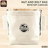 Graintex CB1136 Canvas Nut Bolt Bag 3 Pockets Tool Organizer Storage view 2
