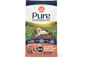 Canidae Pure Farm to Bowl, Grain-Free, Wild-Caught Salmon & Sweet Potato Dog Food, Adult 22lb