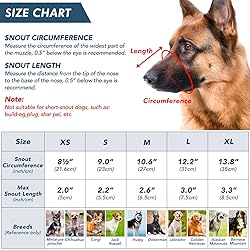 PZRLit Dog Muzzle for Small Medium Large