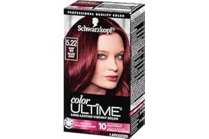 Schwarzkopf Color Ultime Hair Color, 5.22 Ruby Red, 1 Application - Permanent Red Hair Dye for Vivid Color Intensity and Fade-Resistant Shine up to 10 Weeks
