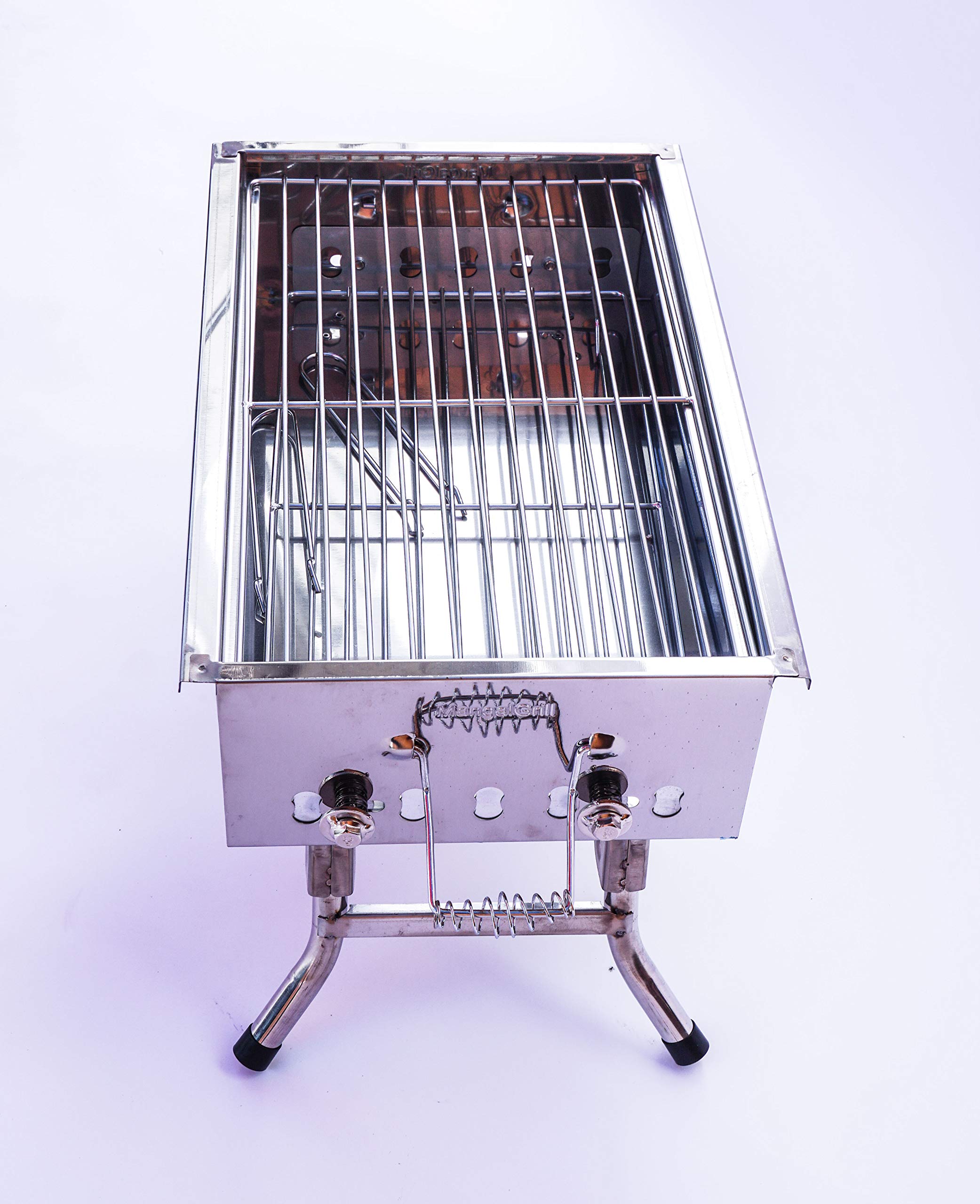 Wetlif Stainless Stell Charcoal Portable Grill Mangal Shish Kebab Kabob