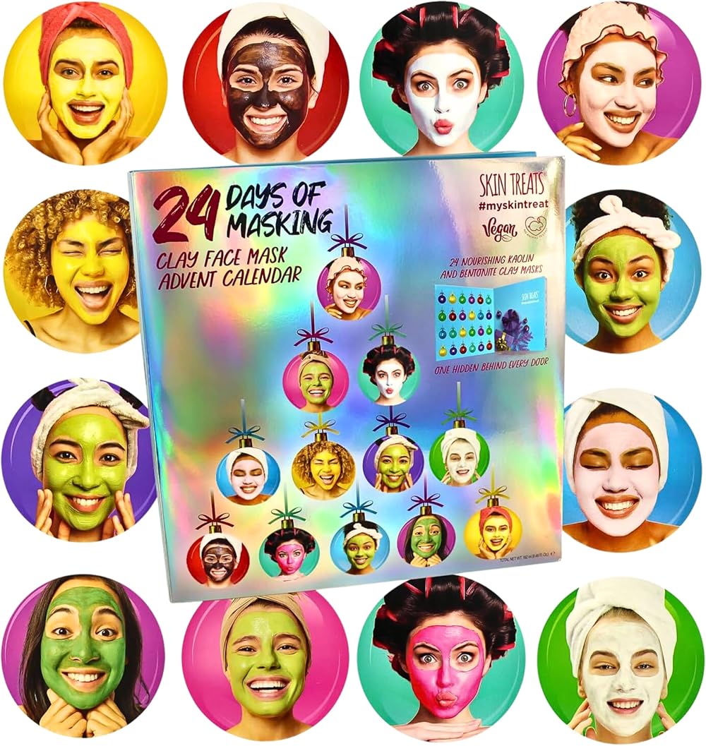 Bella & Co 24 Days Clay Masking Advent Calendar 2023 Christmas Skincare Gift Set