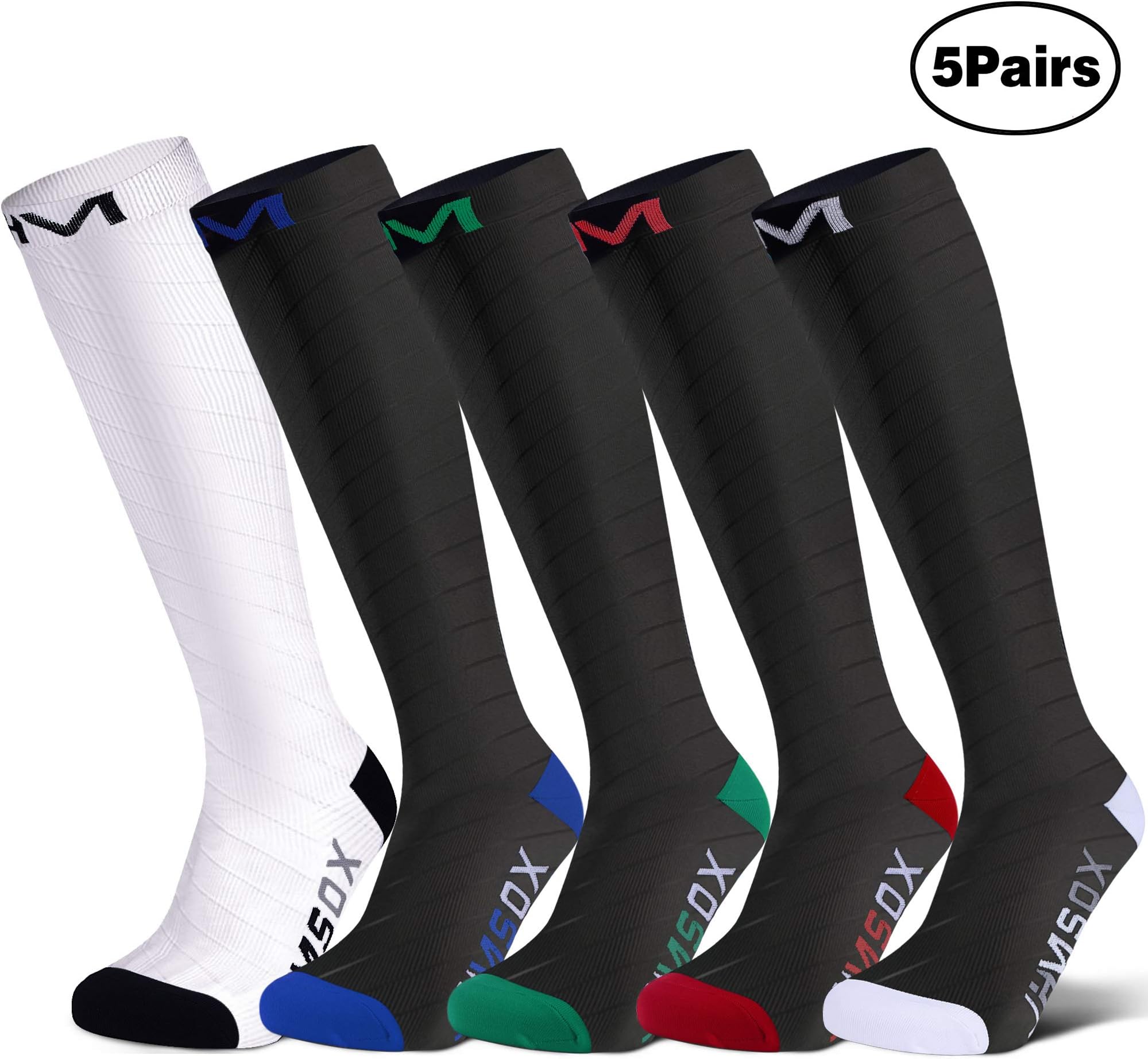 JHM Compression Socks 20-30mmHg -Support Pressure Stockings